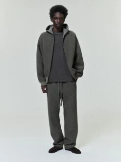 Fear Of God Textured Wool Zip Up Hoodie
