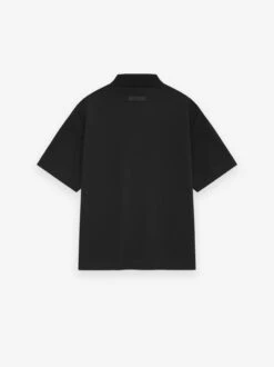 Essentials Pique Polo -Fearless Fashion House 125BT245680FW PIQUE CROPPED POLO BLACK 2 313cf755 7b42 4a97 baf1 80fab7f6115e