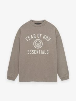 Essentials Jersey Long Sleeve Tee -Fearless Fashion House 125HO244201F JERSEYLONGSLEEVETEE HEATHERGRAY 1