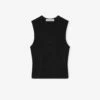 Essentials Womens Rib Tank -Fearless Fashion House 125SP257080FW WOMENS RIB TANK JET BLACK 1