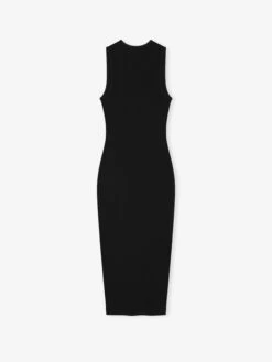 Essentials Womens Rib Tank Dress -Fearless Fashion House 125SP257150FW WOMENS RIB TANK DRESS JET BLACK 2