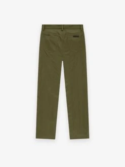 Essentials Textured Nylon 5-Pocket Pant -Fearless Fashion House 130BT244765F TEXTURED NYLON 5 POCKET PANT MILITARY 2