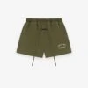 Essentials Fleece Soccer Short -Fearless Fashion House 160BT242005F FLEECE SOCCER SHORT MILITARY 1