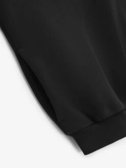 Essentials Fleece Hoodie -Fearless Fashion House 192BT246250F FLEECEHOODIE BLACK FLEECE 3