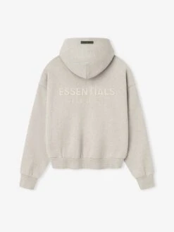Essentials Classic Fleece Hoodie -Fearless Fashion House 192SP252050F CLASSIC FIT FLEECE HOODIE HEATHER STONE 2