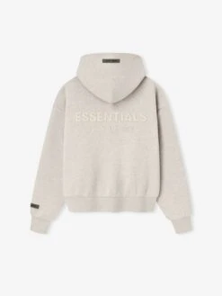 Essentials Womens Classic Fleece Zip-Up Hoodie -Fearless Fashion House 192SP255090FW WOMENS CLASSIC FIT ZIP UP HOODIE HEATHER STONE 2