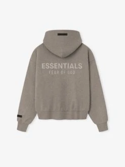 Essentials Womens Classic Fleece Hoodie 10 Essentials Womens Classic Fleece Hoodie -Fearless Fashion House 192SP255540FW WOMENS CLASSIC FIT HOODIE HOMESTEAD HEATHER 2