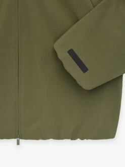 Essentials Bonded Nylon Hooded Bomber -Fearless Fashion House 202BT244885F BONDED NYLON HOODED BOMBER MILITARY 3