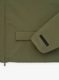 Essentials Womens Bonded Nylon Hooded Anorak -Fearless Fashion House 202BT245270FW BONDED NYLON HOODED ANORAK MILITARY 3