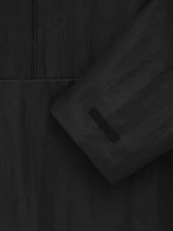 Essentials Textured Nylon Halfzip Pullover -Fearless Fashion House 202BT246350F TEXTURED NYLON HALFZIP PULLOVER BLACK 3