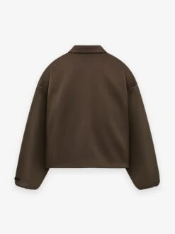 Essentials Women's Satin Nylon Bomber Jacket -Fearless Fashion House 202HO245395FW SATIN NYLON COMBER JACKET UNFILLED BROWN 2