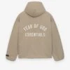 Essentials Textured Nylon Hooded Coaches Jacket -Fearless Fashion House 202HO246377F TEXTUREDNYLONHOODEDCOACHESJACKET DESERTSAND 2