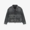 Essentials Kid's Denim Trucker Jacket -Fearless Fashion House 785HO246770K DENIMTRUCKERJACKET VINTAGEBLACK 1
