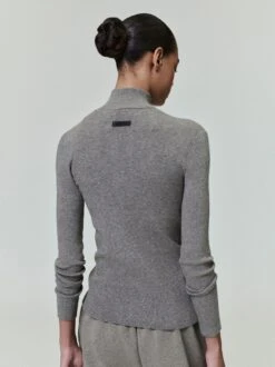 Essentials Womens Soft Rib Knit Zip-Up Jacket -Fearless Fashion House ED1SP25 KNIT ZIP UP 2642