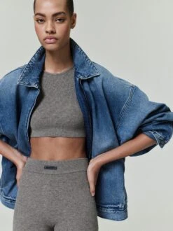 Essentials Womens Soft Rib Knit Sport Tank