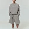 Essentials Relaxed Fleece Sweatshort With Piping
