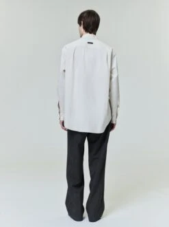 Fear Of God Cotton Wool Oxford Classic Shirt -Fearless Fashion House ED1SP25 WHITE DRESS SHIRT 2537