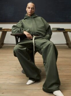 Essentials Womens Bonded Nylon Hooded Anorak