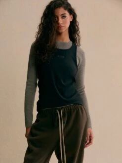 Essentials Women's Tri-Blend Tank Top -Fearless Fashion House Essentials HO24 Look 99 0051 V1 3 4crop