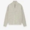 Fear Of God Wool Mohair V-Neck Sweater -Fearless Fashion House FG24FW20 727MOB OVERLAPPED V NECK SWEATER WHITE 1