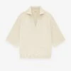 Fear Of God Merino Short Sleeve Polo Sweater -Fearless Fashion House FG24FW20 7351MER BOUCLE SHORT SLEEVE POLO SWEATER LEMON CREAM 1