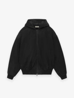 Fear Of God Leather Hooded Bomber