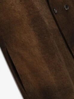 Fear Of God Leather Lapelless Coat -Fearless Fashion House FG24FW30 6241NUB LEATHER LAPELLESS COAT MOCHA 3