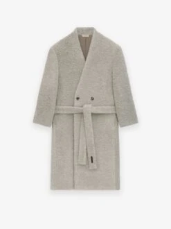 Fear Of God Wool Boucle Lapelless Coat -Fearless Fashion House FG24FW30 624WOB LAPELLESS COAT PARIS SKY 2