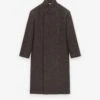 Fear Of God Wool Chevron Stand Collar Overcoat -Fearless Fashion House FG24FW30 636CBW STAND COLLAR RELAXED OVERCOAT MOCHA 1 e4082ab0 787d 410b adfb e38385aa1361