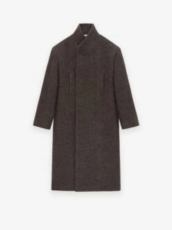 Fear Of God Wool Chevron Stand Collar Overcoat