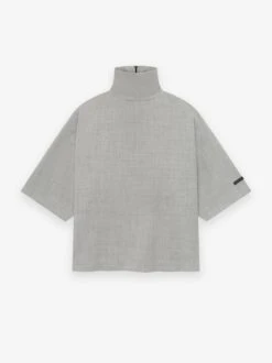 Fear Of God Wool Canvas High Neck Short Sleeve Shirt