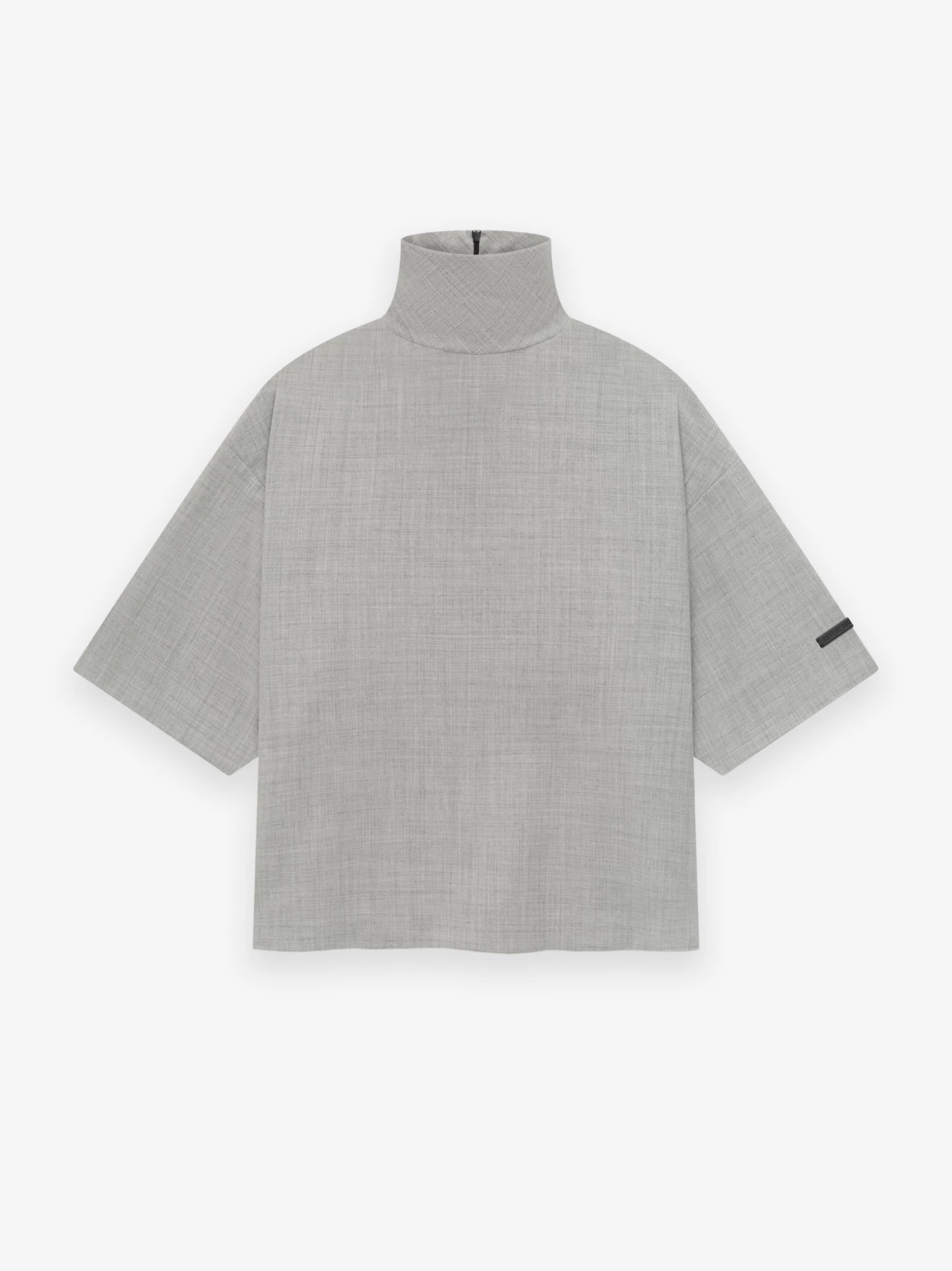Fear Of God Wool Canvas High Neck Short Sleeve Shirt 3 Fear Of God Wool Canvas High Neck Short Sleeve Shirt