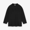 Fear Of God Merino Logo Patch Long Sleeve Tee -Fearless Fashion House FG24FW50 10172BWJ 001 LOGO PATCH LS TEE BLACK 1