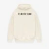 French Terry Fear Of God Hoodie -Fearless Fashion House FG24FW50 8205EBTER OVERLAPPED HOODIE LOGO PRINT CREAM 1