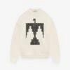 Fear Of God Thunderbird Crewneck Sweatshirt -Fearless Fashion House FG24FW50 8215EBTER CREWNECK SWEATSHIRT EAGLE BACK PRINT CREAM 1