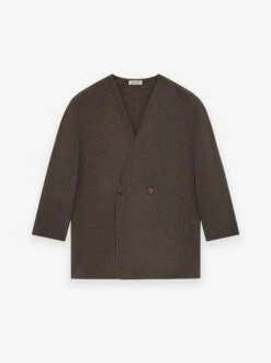 Fear Of God Brushed Wool Cashmere Lapelless Blazer