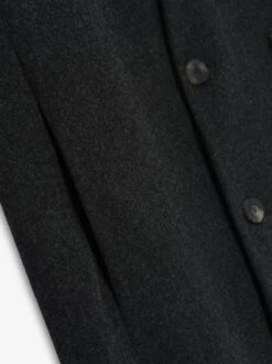 Fear Of God Wool Flannel Long Relaxed Lapelless Blazer -Fearless Fashion House FG24FW60 630WOF LONG RELAXED LAPELLESS BLAZER TITANIUM 3