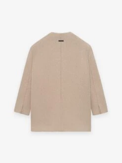 Fear Of God Pique Knit Lapelless Blazer -Fearless Fashion House FG24FW60 663PBK RELAXED LAPELLESS BLAZER MASCARA 2