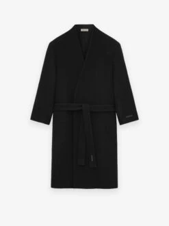 Fear Of God Boiled Wool Lapelless Relaxed Coat -Fearless Fashion House FG2E30 300 BLACK LAPELLESSRELAXEDCOAT 2