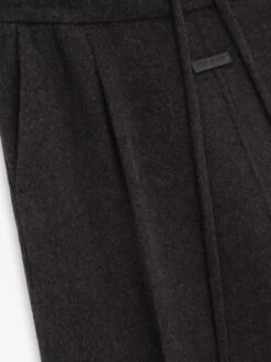 Fear Of God Wool Cashmere Drawstring Wide Leg Pant -Fearless Fashion House FG2E40 4071 CHARCOAL DRAWSTRINGWIDELEGPANT 3