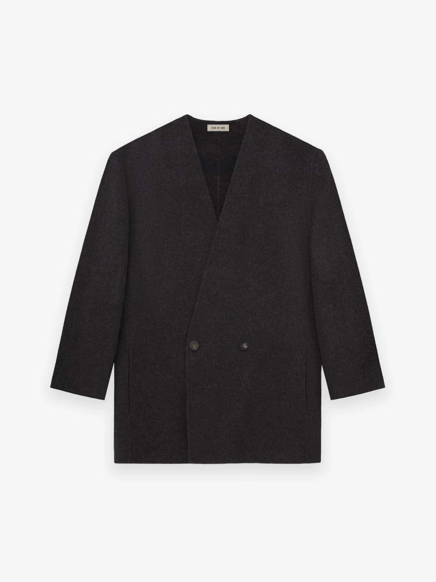 Fear Of God Wool Cashmere Relaxed Lapelless Blazer 4 Fear Of God Wool Cashmere Relaxed Lapelless Blazer - Image 2