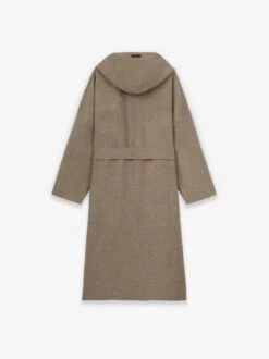 Wool Cashmere Hooded Robe 8 Wool Cashmere Hooded Robe -Fearless Fashion House FG2LW30 300DWC 225 BACK