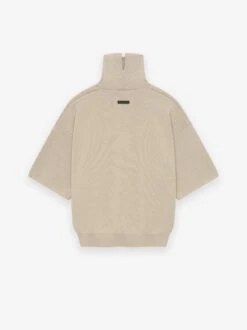 Fear Of God Merino Knit High Neck Tee -Fearless Fashion House FG820 004MER SPLIT HIGH NECK KNIT TEE TAN 2