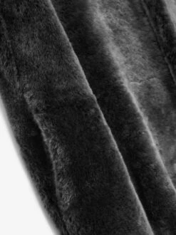 Fear Of God Shearling Lapelless Overcoat -Fearless Fashion House FG830 2152SSH SHEARLING LAPELLESS OVERCOAT BLACK 5