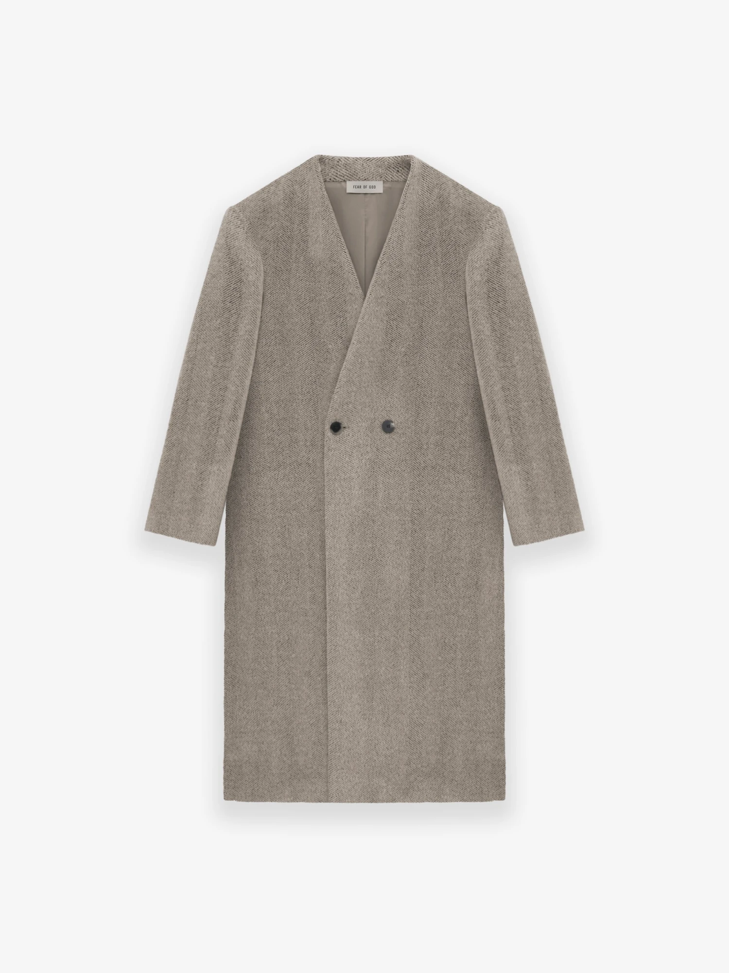 Fear Of God Alpaca Herringbone Lapelless Coat 4 Fear Of God Alpaca Herringbone Lapelless Coat - Image 2