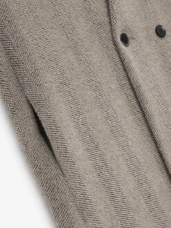 Fear Of God Alpaca Herringbone Lapelless Coat 12 Fear Of God Alpaca Herringbone Lapelless Coat -Fearless Fashion House FG830 215BLW LAPELLESS OVERCOAT DOVE GREY 6