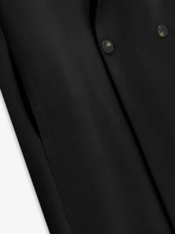 Fear Of God Wool Gabardine Double Breasted Overcoat -Fearless Fashion House FG830 500GRB DOUBLE BREASTED OVERCOAT BLACK 5