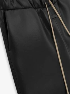Fear Of God Neoprene Knee Pleat Wide Leg Pant -Fearless Fashion House FG840 318PCN KNEE PLEAT WIDE LEG PANT BLACK 3