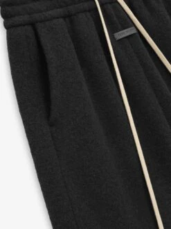 Fear Of God Boiled Wool Relaxed Shorts -Fearless Fashion House FG840 3411BOW RELAXED SHORTS BLACK 3