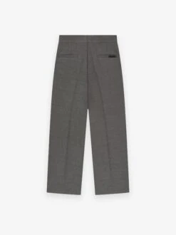 Fear Of God Double Cotton Wool Wide Leg Trousers -Fearless Fashion House FG840 399DFW SINGLE PLEAT WIDE LEG TROUSERS TITANIUM 2